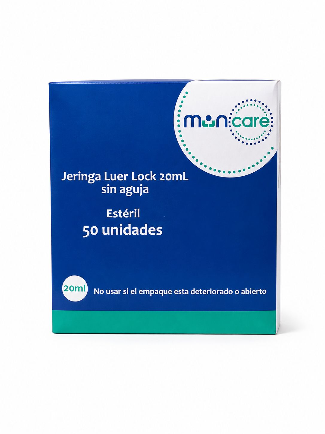 Jeringa Muncare Luer Lock 20ML Sin Aguja - Unidad