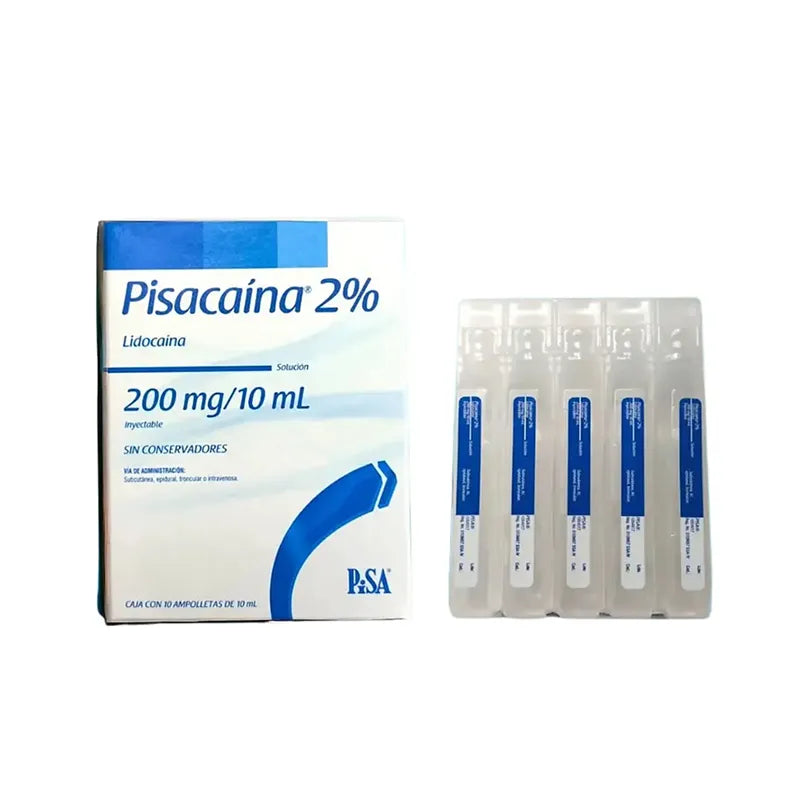 Lidocaina 2% Pisacaina 10 mL - Pisa