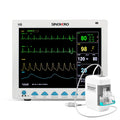 Monitor Multiparámetros Sinohero H8 - ETCO2, ECG, SPO2, FC, NIBP, TEMP, FR y Batería Recargable