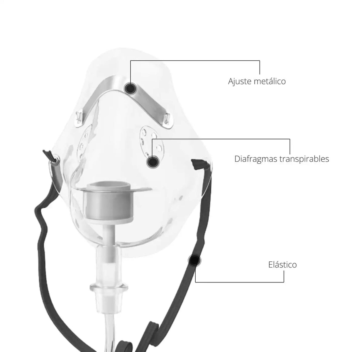 Mascarilla Oxígeno Adulto - TOPMEDIC
