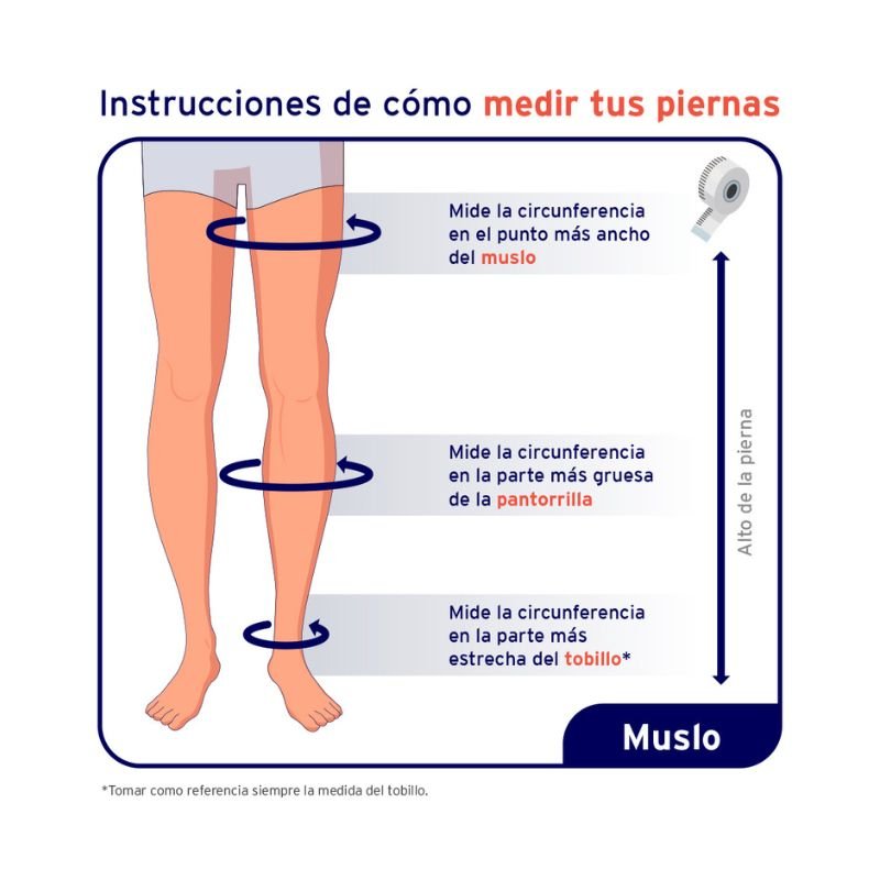 Calcetín UltraSheer Muslo 15 - 20 mmhg Punta Abierta Natural - tubotiquin.cl