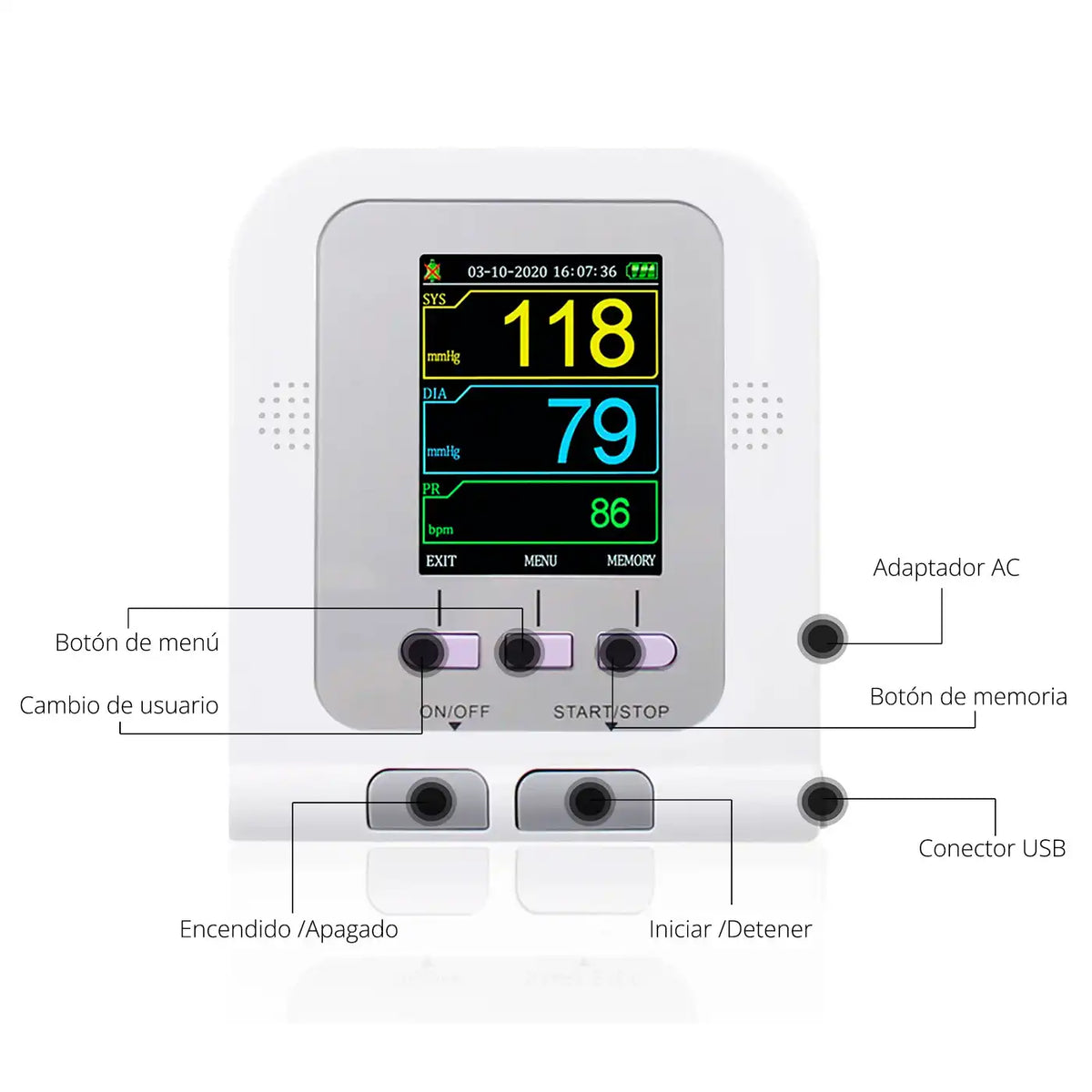Monitor Signos Vitales Neonatal Contec 08A