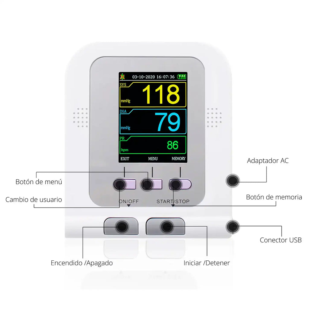 Monitor Signos Vitales Adulto Contec 08A