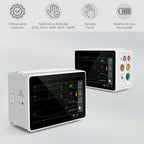 Monitor de paciente Sinohero PSM1. Ofrece mediciones precisas de ECG, SPO2, FC, NIBP, TEMP y FR. Ideal para cuidados intensivos.