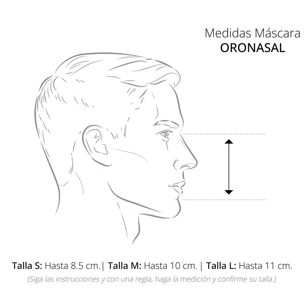 Máscara Cpap Oronasal F5 BMC 3 Tallas