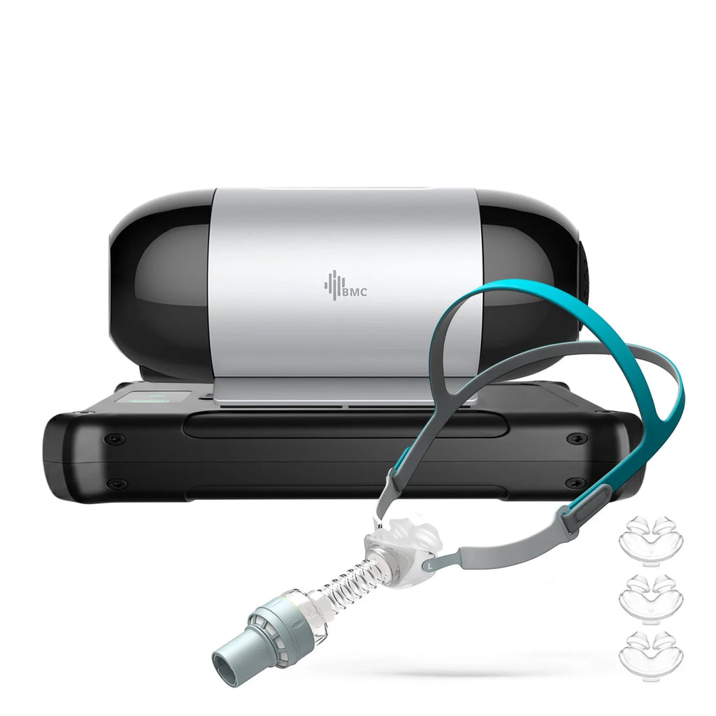 Auto Cpap Portátil BMC M1 Mini + Batería + Máscara Humidificadora