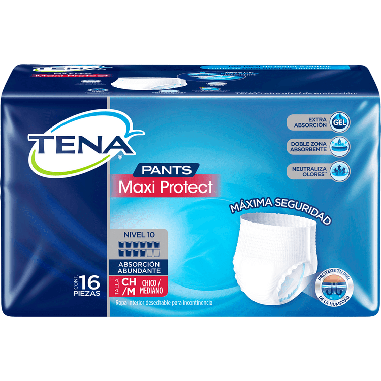 Tena Pants — Tallas — 16 Unidades