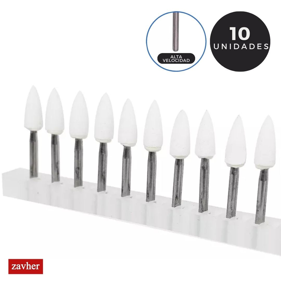 Set 10 Piedra Arkansas Forma Llama – Alta Velocidad (AV)