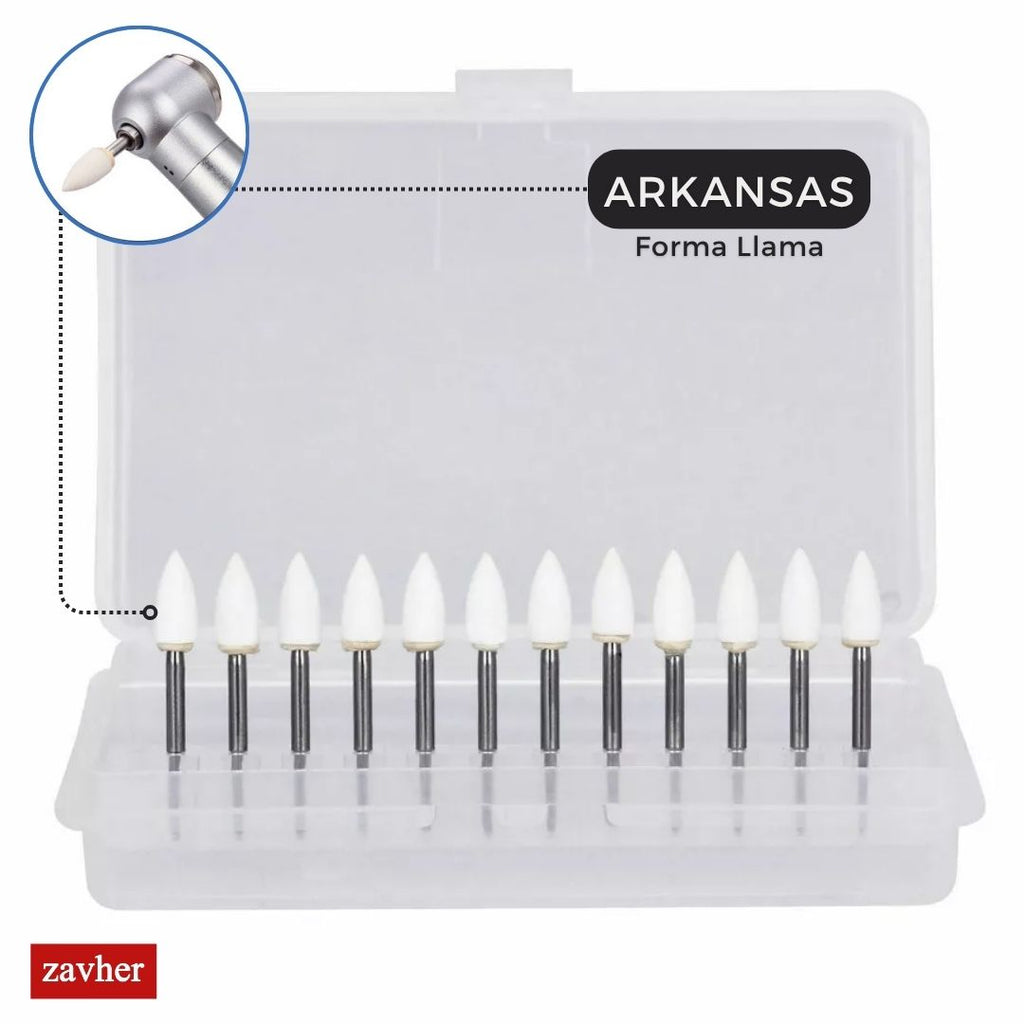 Set 10 Piedra Arkansas Forma Llama – Alta Velocidad (AV)