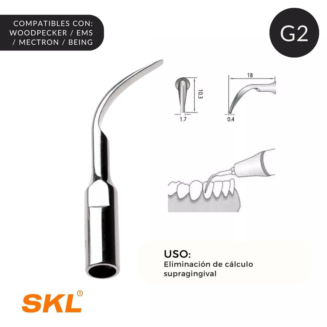 SKL – Puntas Ultrasonido (Woodpecker / EMS / Mectron / Jasmine)