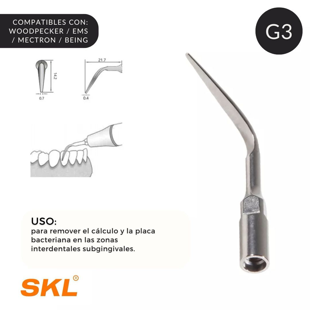 SKL – Puntas Ultrasonido (Woodpecker / EMS / Mectron / Jasmine)