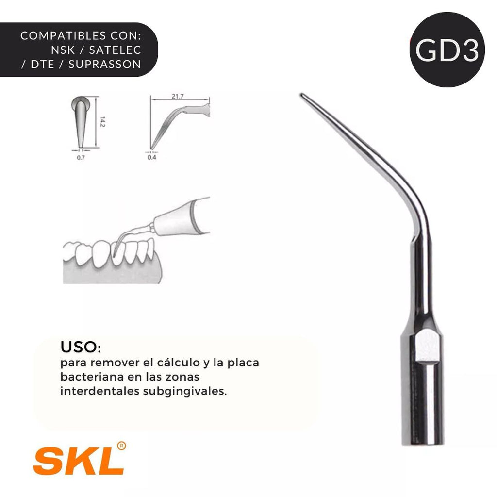 SKL – Puntas Ultrasonido (NSK / SATELEC / DTE / SUPRASSON)