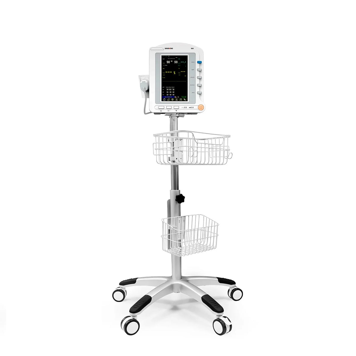 Monitor de Signos Vitales Sinohero S60- SPO2, FC, NIBP, TEMP y Termómetro Infrarrojo