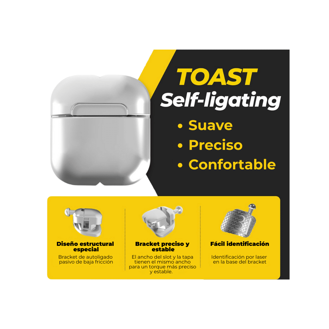 Kit Bracket Autoligado Pasivo MBT .022 TOAST | DTC