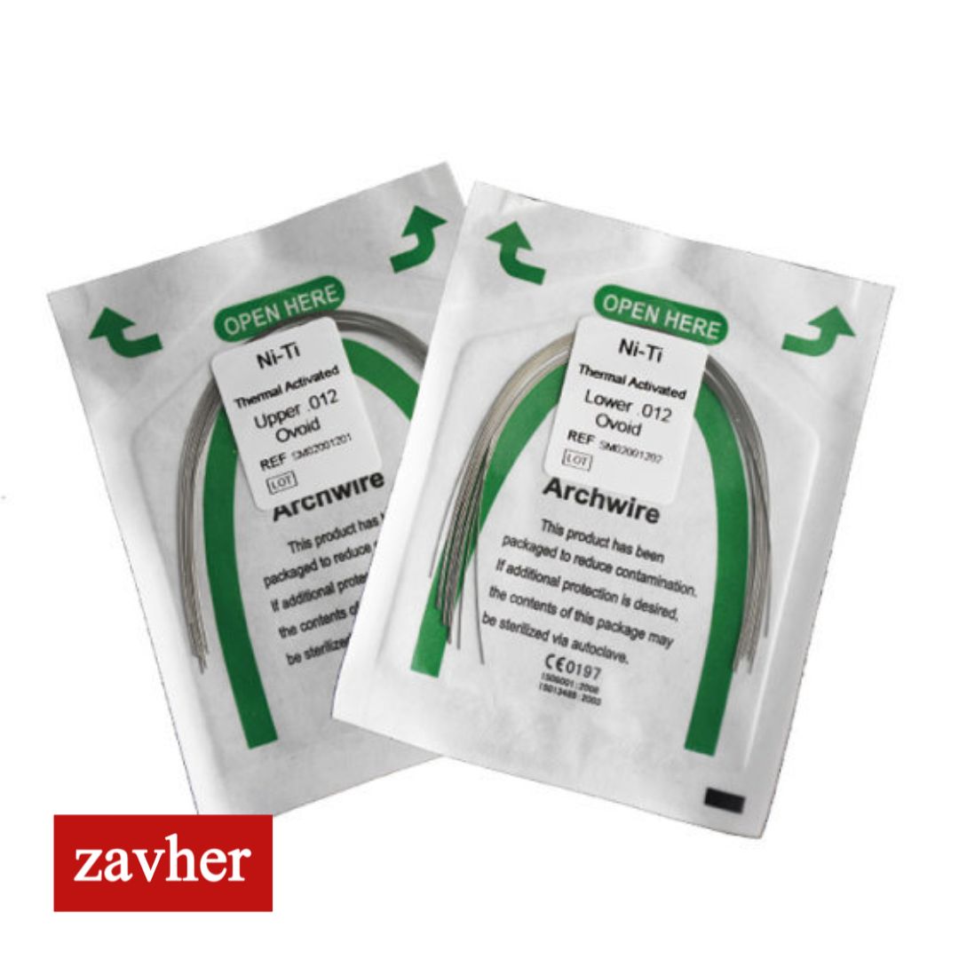 Arco NiTi Termoactivado Rectangular – Sachet 10 Unidades