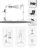 Sistema DR con Detector de Rayos X de Panel Plano y Generador de rayos X portátil Meditech