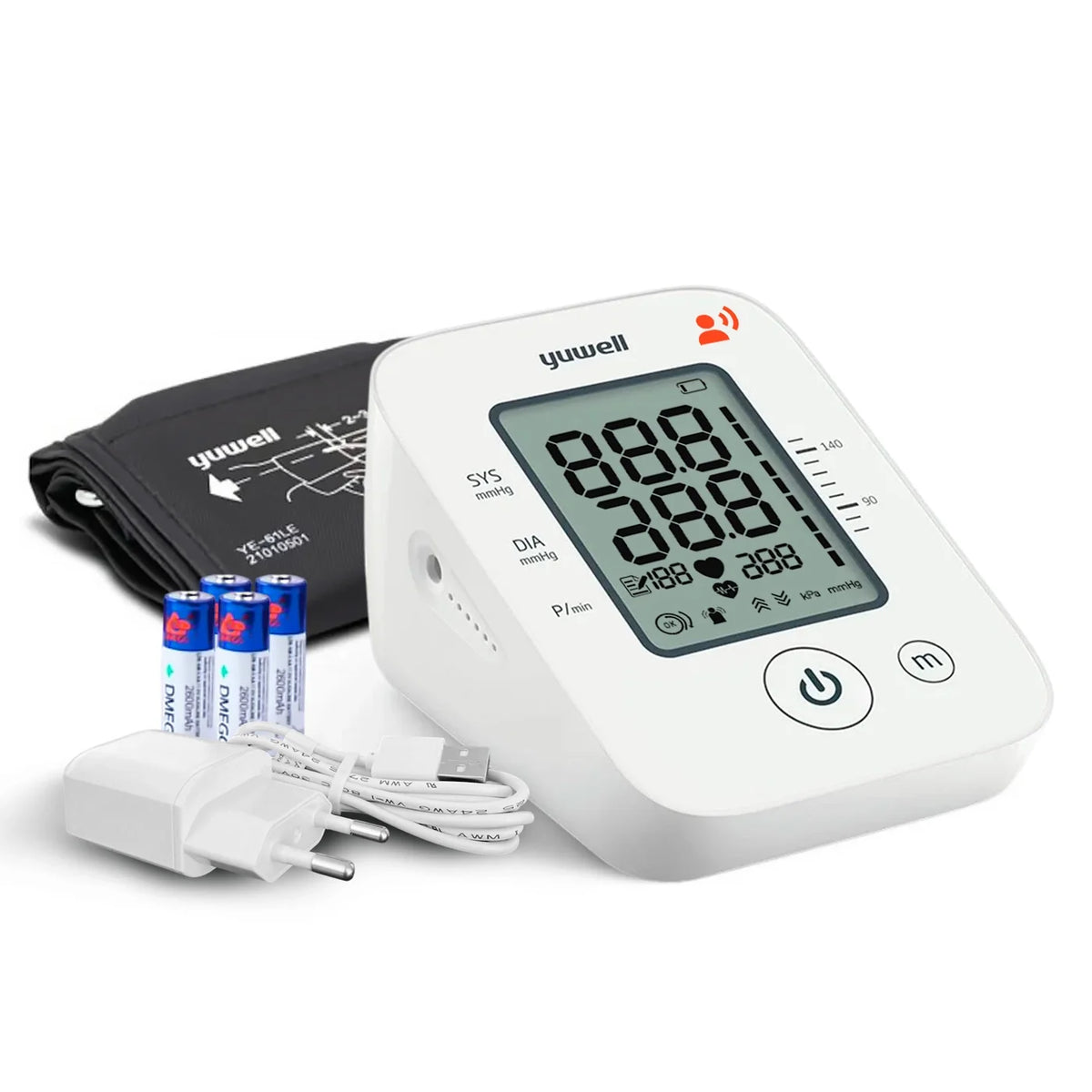 Toma Presión Yuwell YE660D con Indicador de Voz