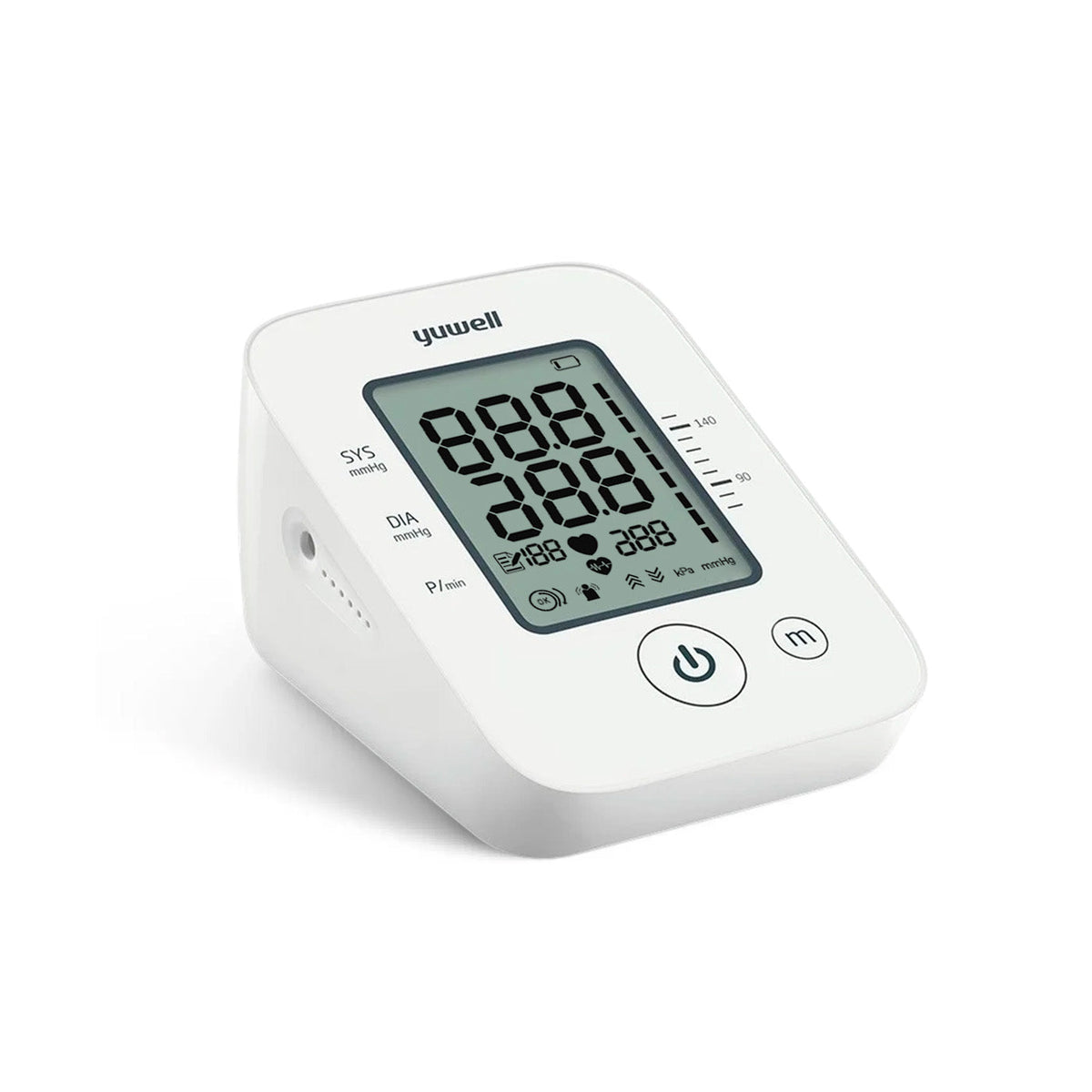 Toma Presión Yuwell YE660D con Voz + Glucómetro Yuwell 582