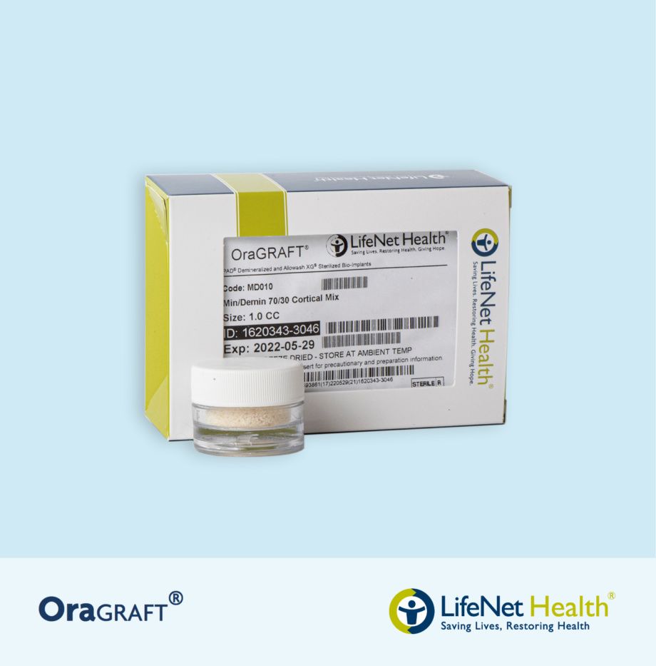 OraGRAFT® MIN/DEMIN CORTICAL 70/301