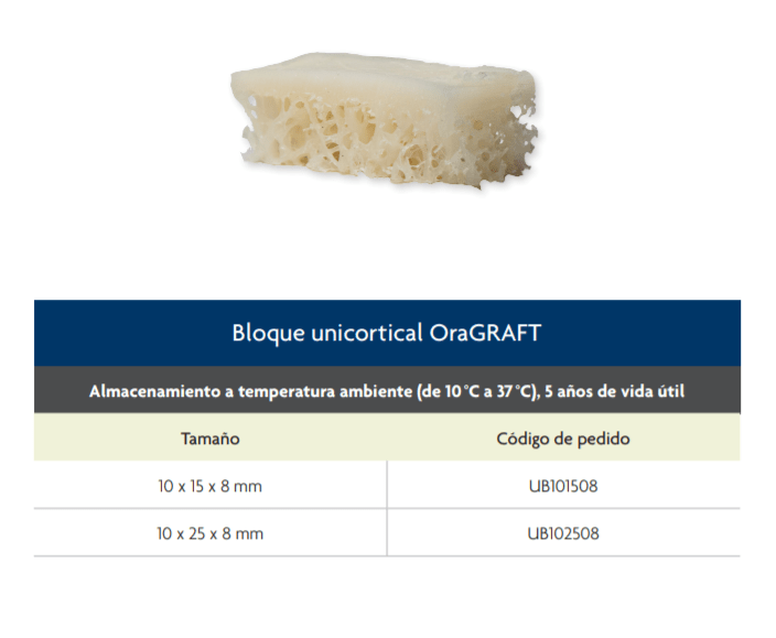 OraGraft Bloque Unicortical de Hueso Iliaco1