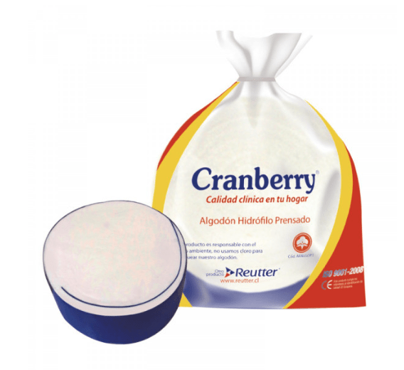 Algodón hidrófilo prensado Cranberry1