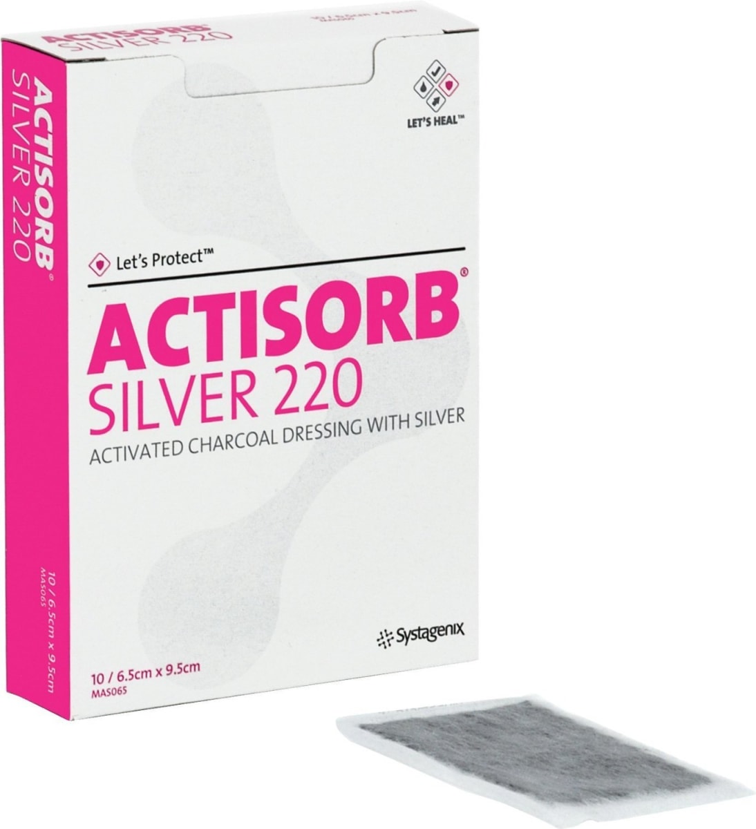 ACTISORB PLUS APOSITO DE CARBON ACT.C/PLATA2