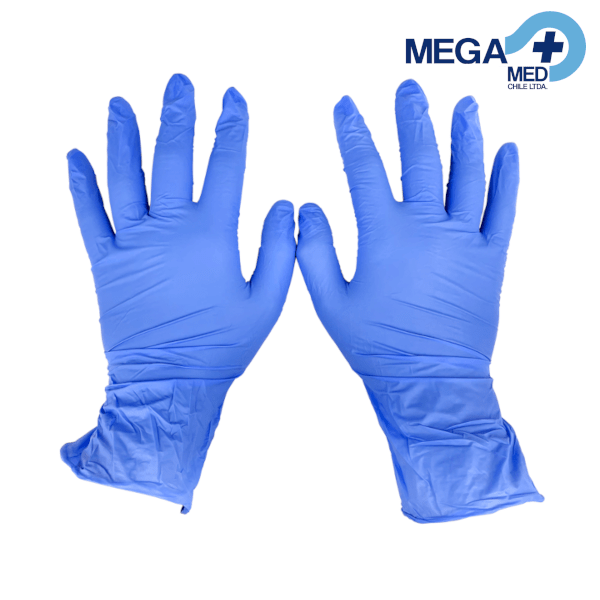 GUANTE NITRILO AZUL L CAJA X 100 UDS1