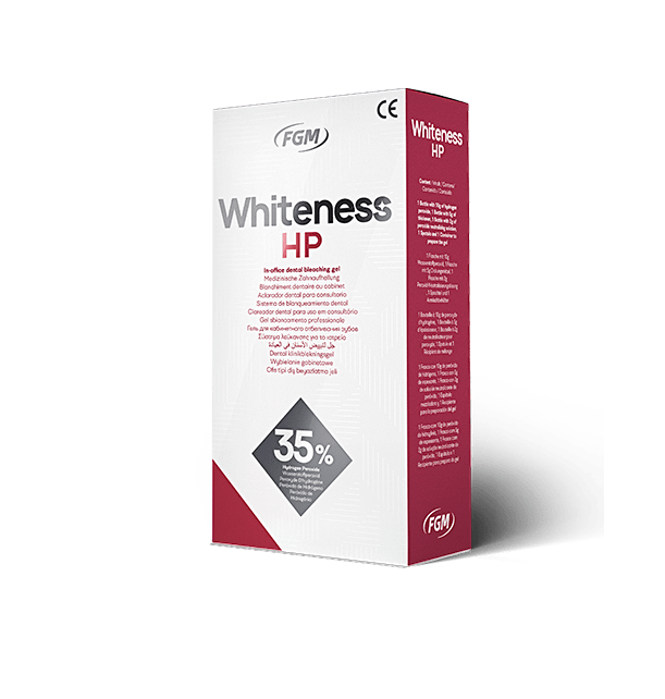 Blanqueamiento whiteness hp 35% 3 pacientes C/top dam - Fgm1