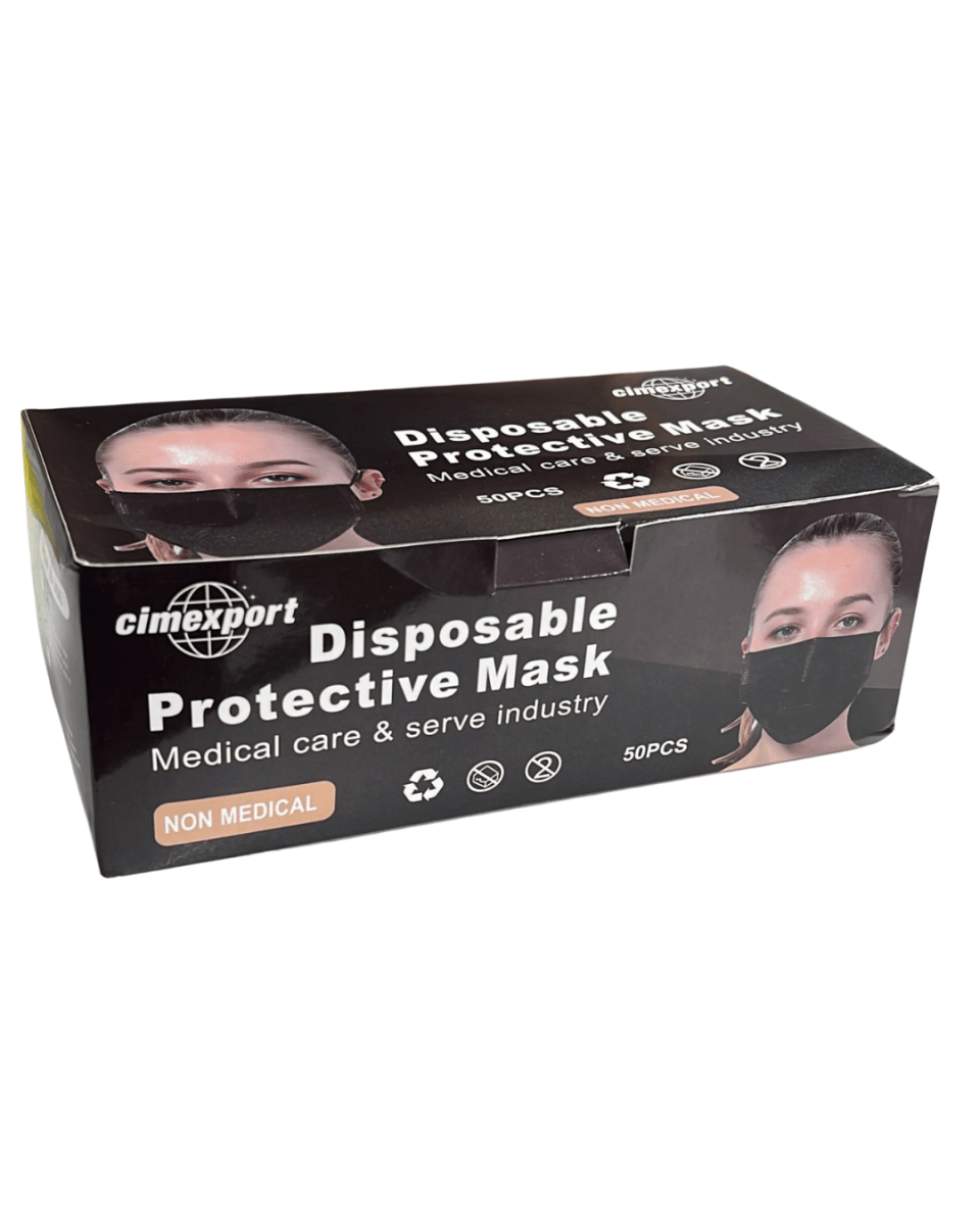 Mascarilla 3 pliegues celeste 50u/caja2