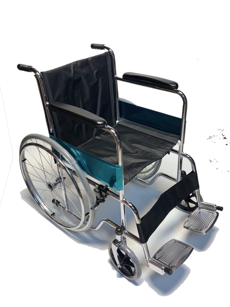 SILLA DE RUEDAS CROMADA DELTA PLUS1