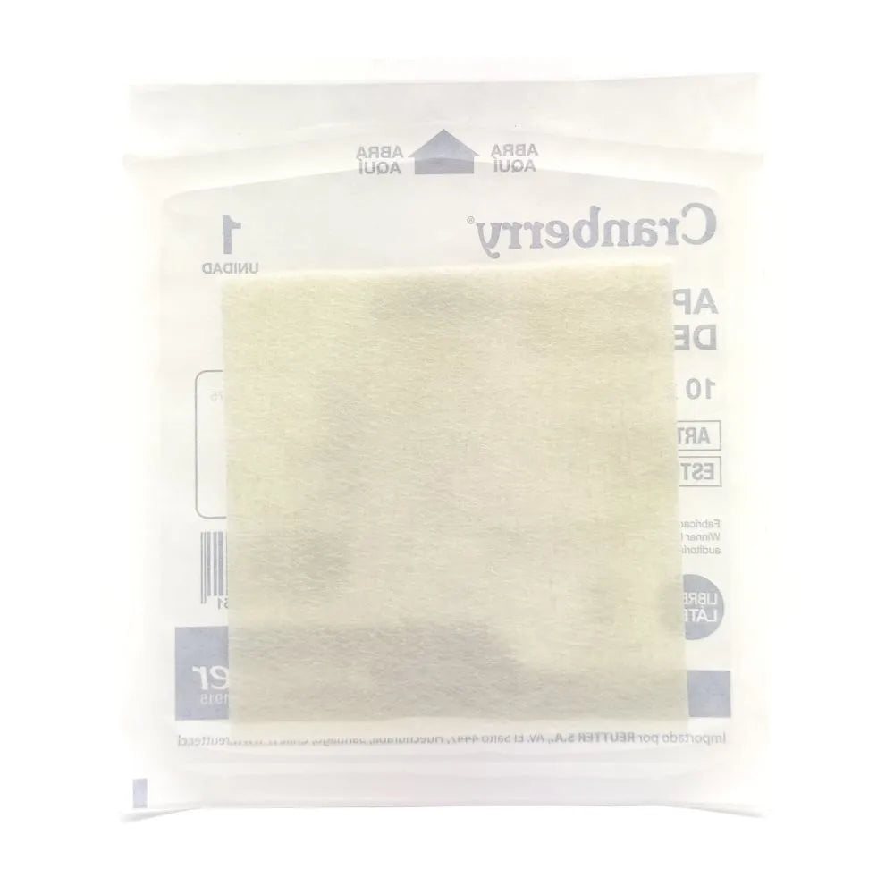 Apósito estéril de alginato de calcio Cranberry 10 x 10 cm para manejo de heridas exudativas