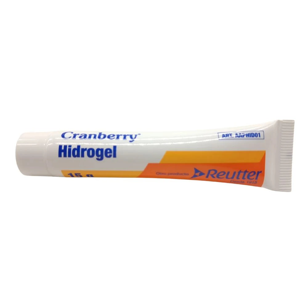Apósito hidrogel Cranberry 15 g en tubo gel cicatrizante para heridas y quemaduras leves