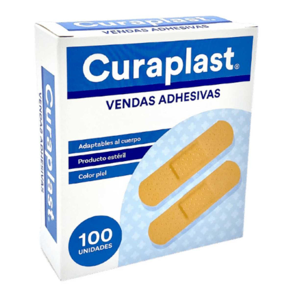Parche Curita Curaplast Rectangulares Caja 100 Unidades - tubotiquin.cl