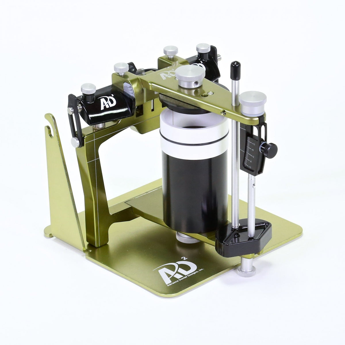 Articulator with Curved Incisal Pin, 1.5 Analogs (includes mounting stand and test column)