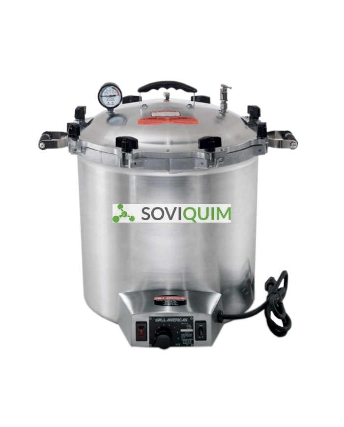 Autoclave Electrico. 39 litros. utiles 25.8 litros. 240 Volts. . 50/60 hz. 1650 Watts. 6.88A base opcional