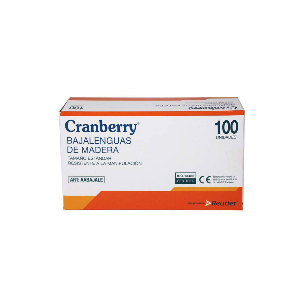 baja lengua de madera cranberry