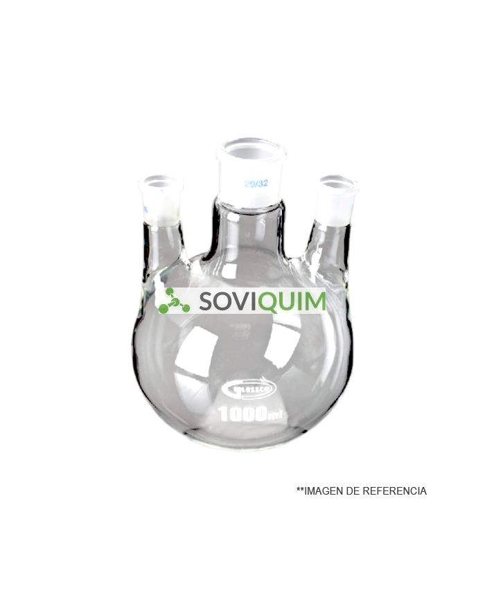 Balon F/red 1000ml 3 bocas paralelas NS24/40