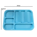 BANDEJA PLASTICA CON DIVISIONES SKYDENT