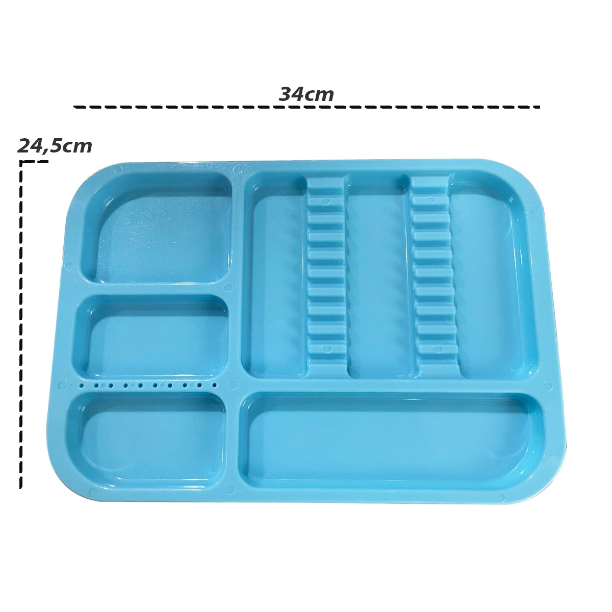 BANDEJA PLASTICA CON DIVISIONES SKYDENT