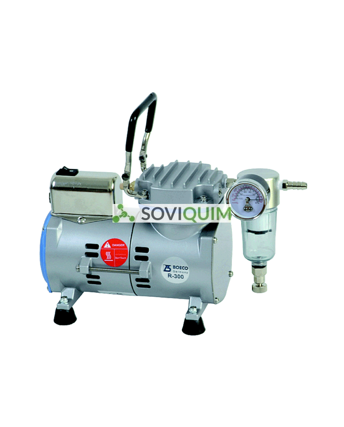 Boeco R300 Bomba De Vacío De Membrana Máximo Vacío 650 Mmhg - - 1/8 Hp - - Flujo 17-20 Litros/Min