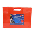 Botiquín Steel Pro 100 personas maleta ABS roja cerrada con etiqueta industrial modelo FS 037