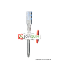 Bureta AS. sche. recta. 10 : 0.05 ml. llave PTFE. con certif lote