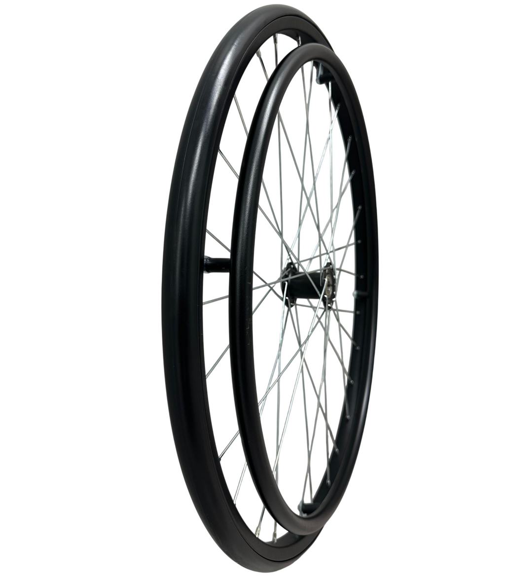 Rueda Trasera + Rin para silla de Ruedas Manual Bariátrica KY956X-56 - 125Kgs