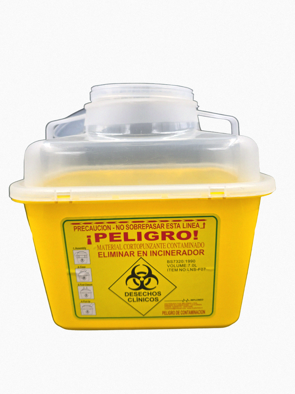 Cajas Plástica Para Desechos Cortopunzante
