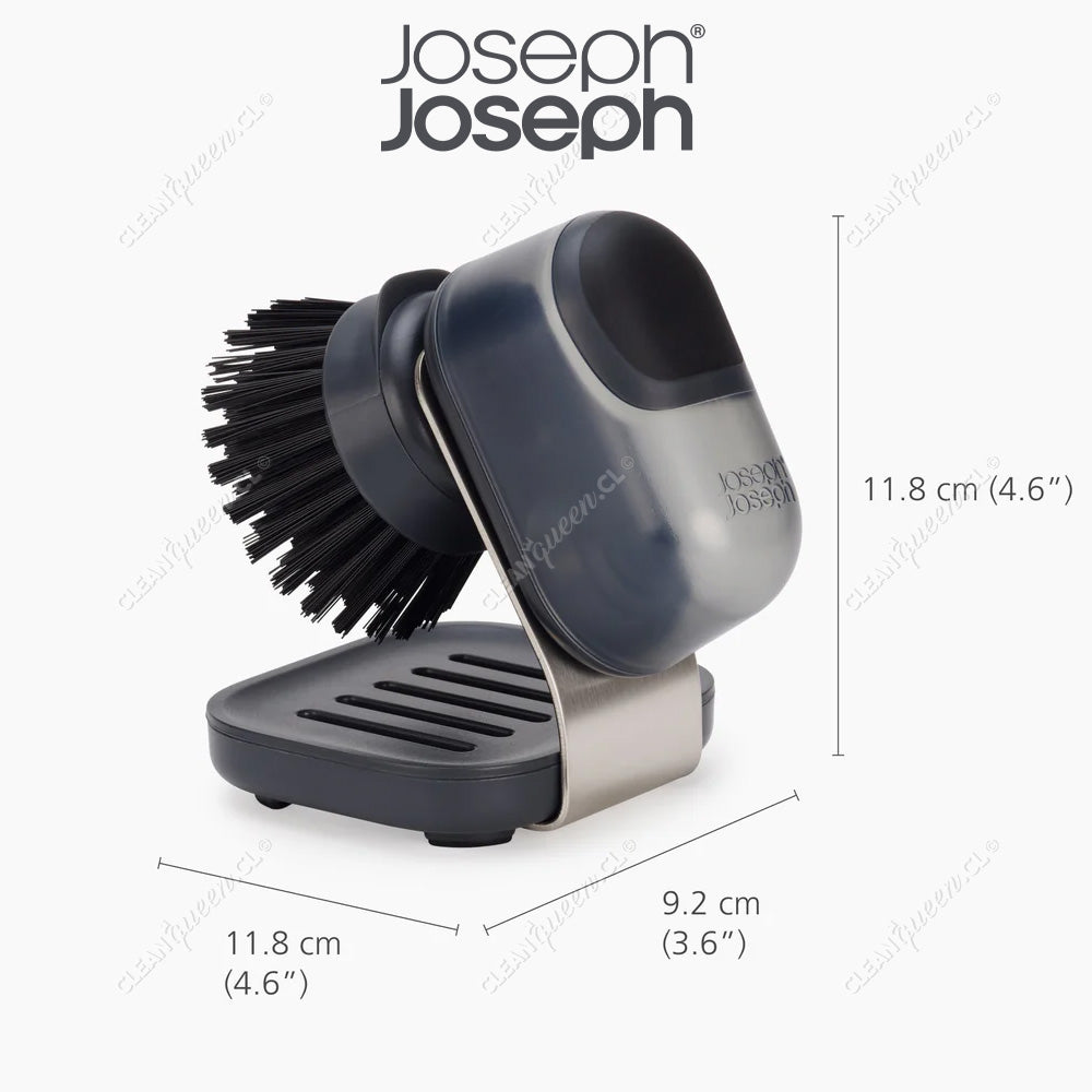 Cepillo Dispensador Lavaloza Joseph Joseph Acero Inoxidable Sink Tech Compacto 1 un