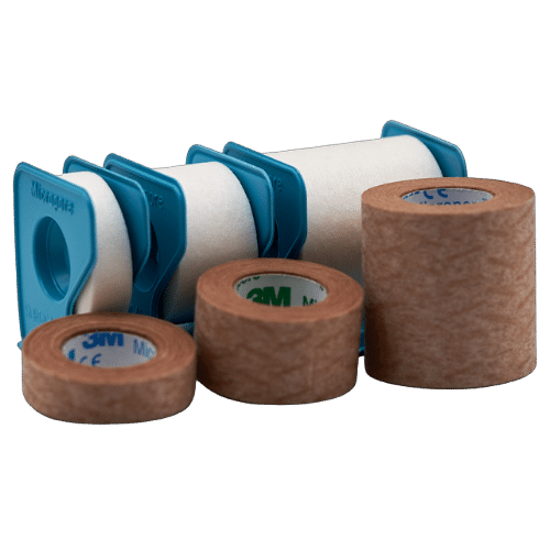 Cinta Micropore 3M 2,5 cm rollo individual — tela adhesiva hipoalergénica