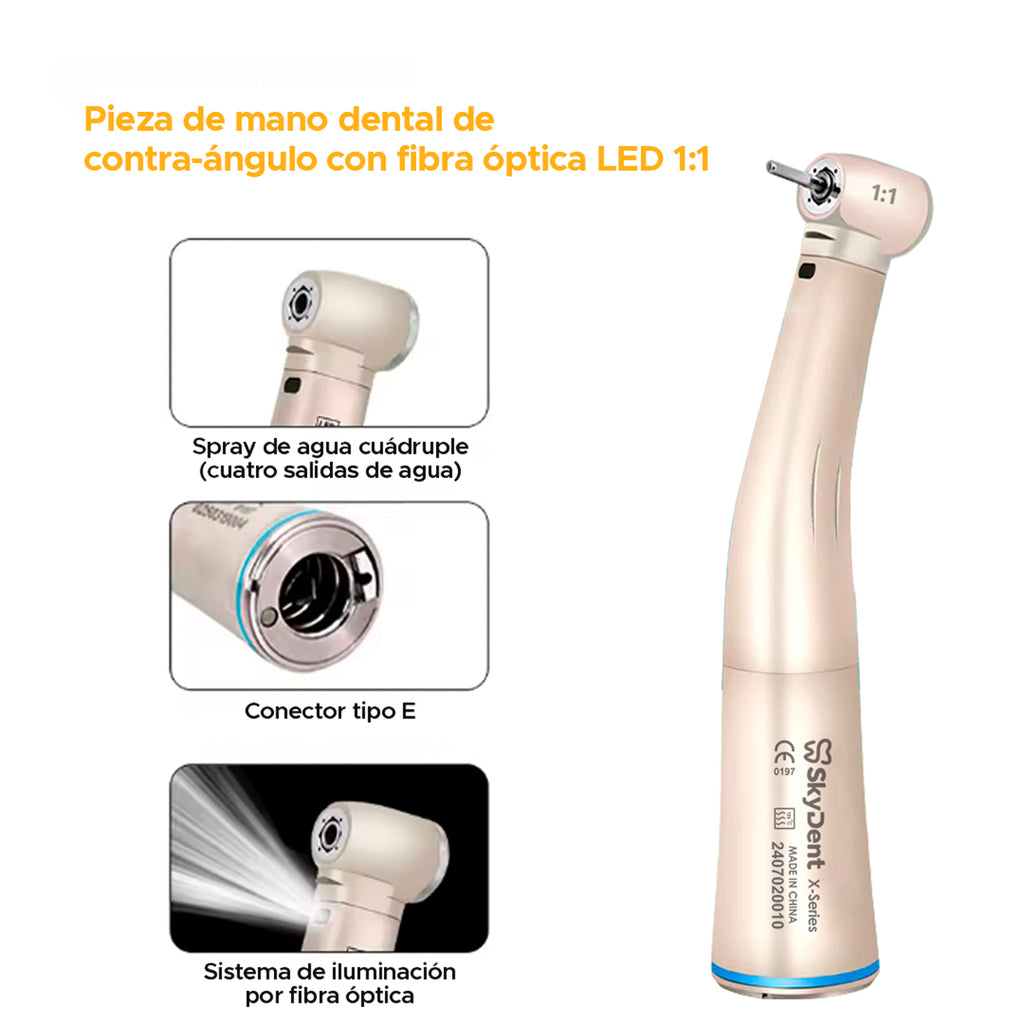 CONTRA ANGULO REDUCTOR 1:1 LED X-SERIES SKYDENT