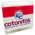 Cotonitos de algodón Americano caja x200 — varitas plásticas para higiene y belleza