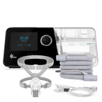 CPAP BMC G3 A20 con máscara nasal, tubo calefaccionado y oxímetro