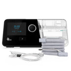 CPAP BMC G3 A20 con tubo calefaccionado y oxímetro para monitoreo de oxigenación